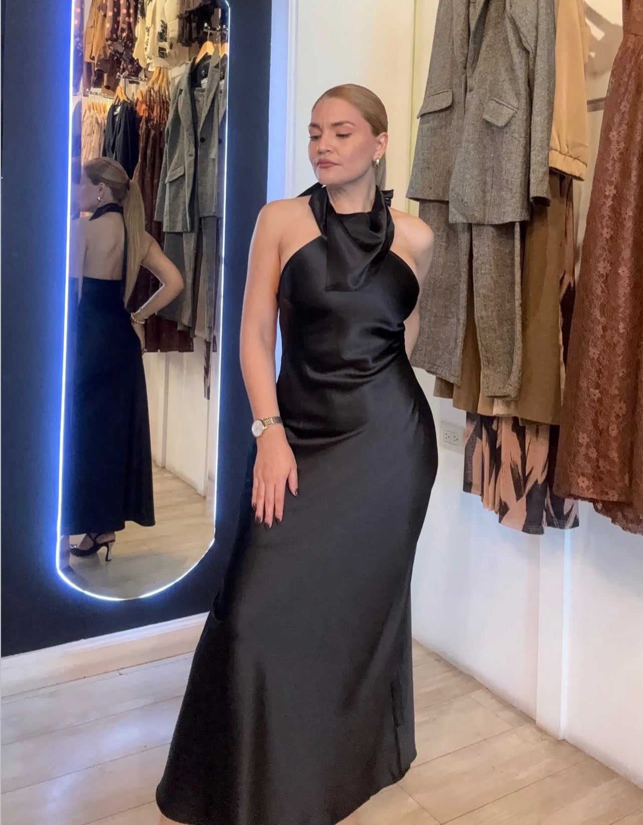 Vestido satin