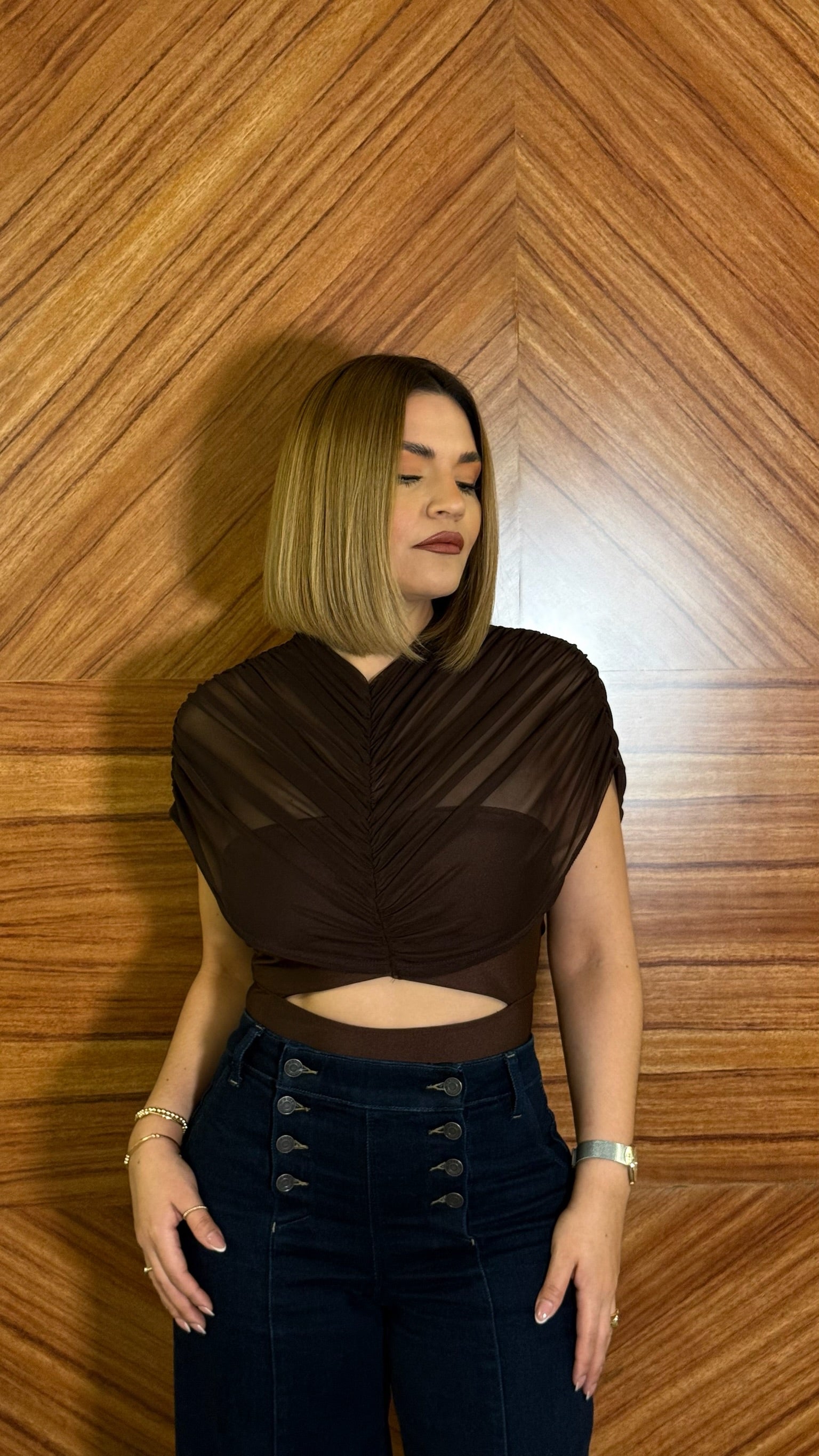 Blusa tela mesh