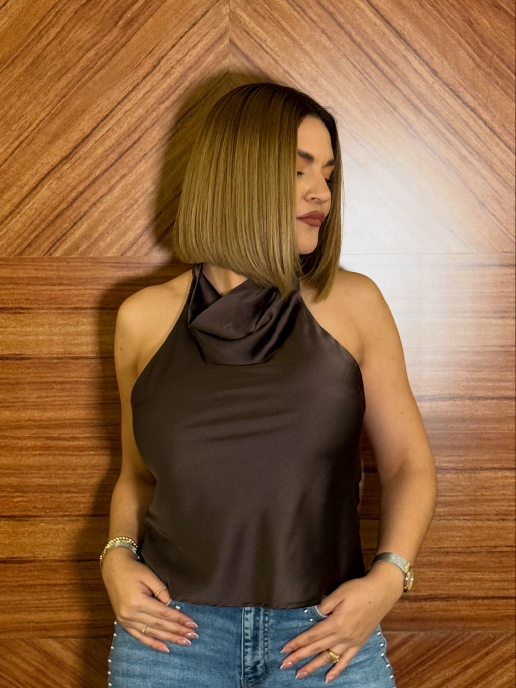 Blusa satín