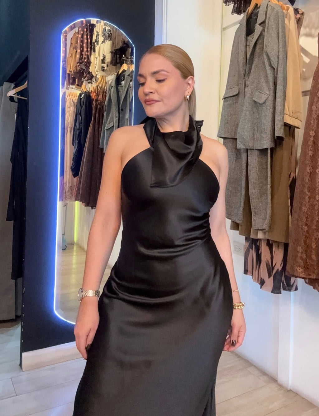 Vestido satin