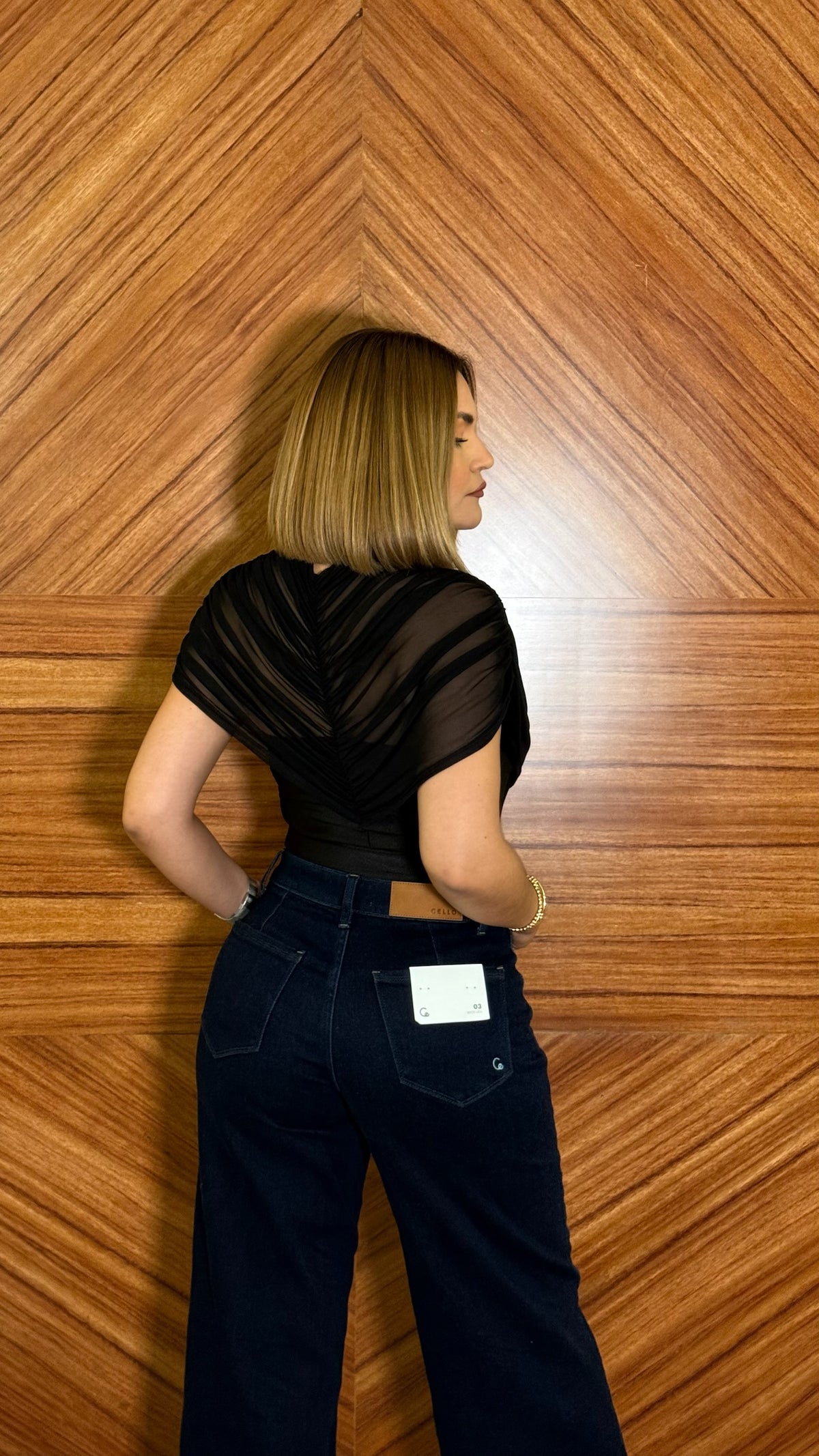 Blusa tela mesh