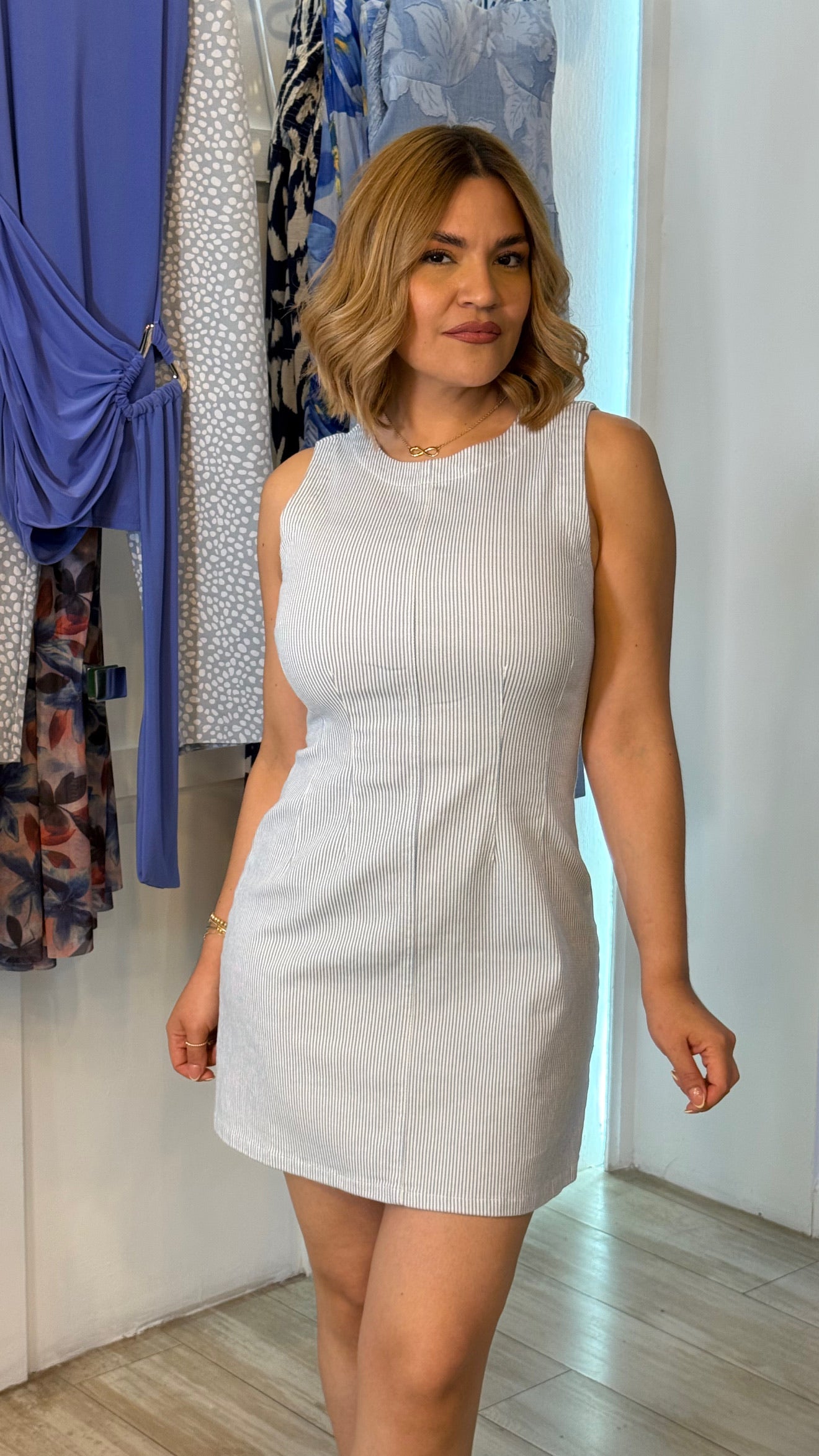 Vestido azul casual