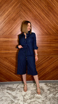 Set denim short bermuda