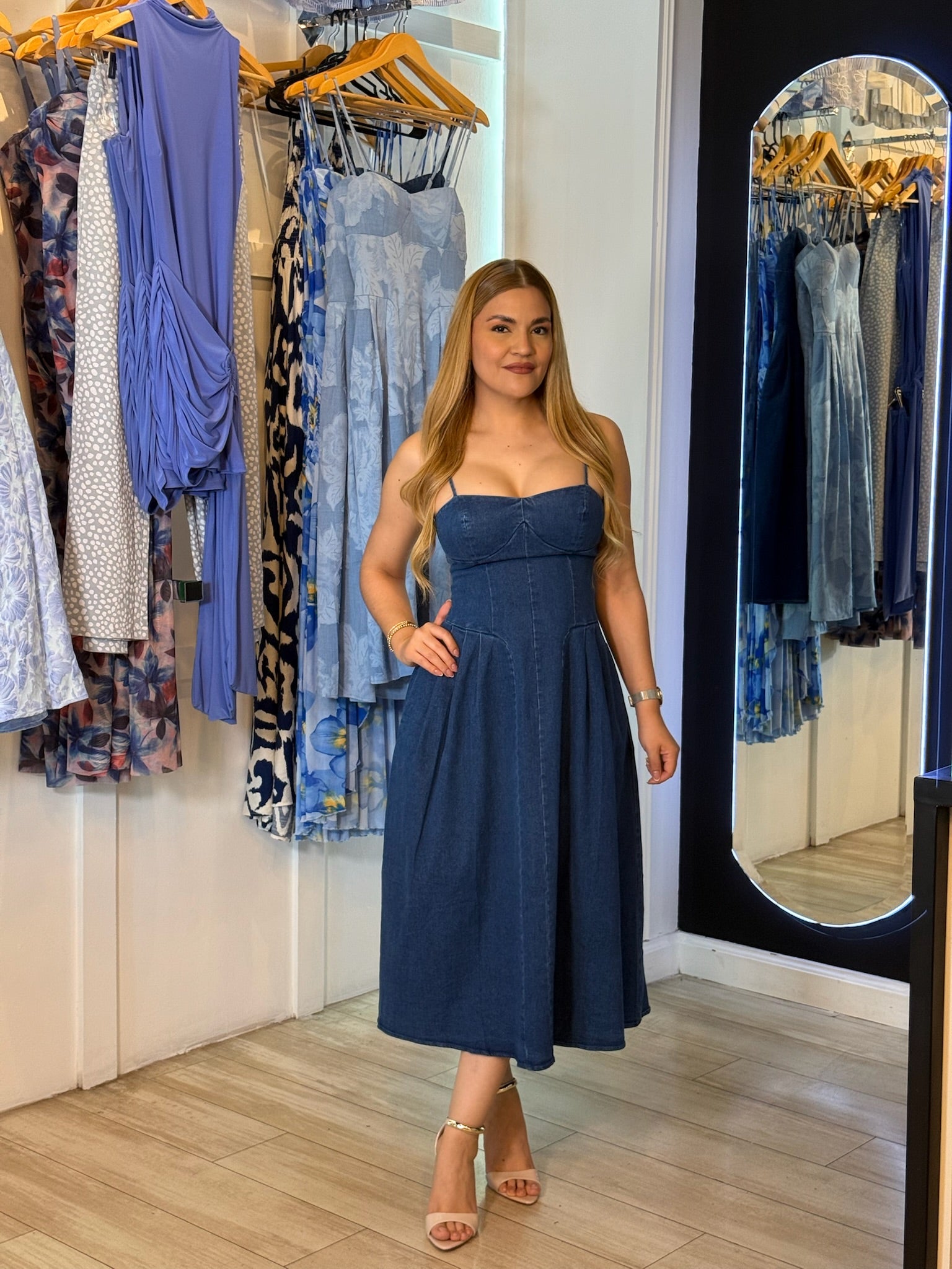 Vestido mezclilla midi