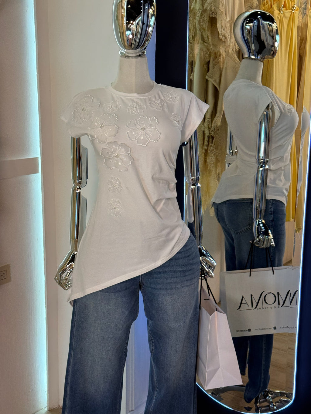 Blusa corte diagonal