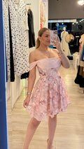 Vestido flores rosa