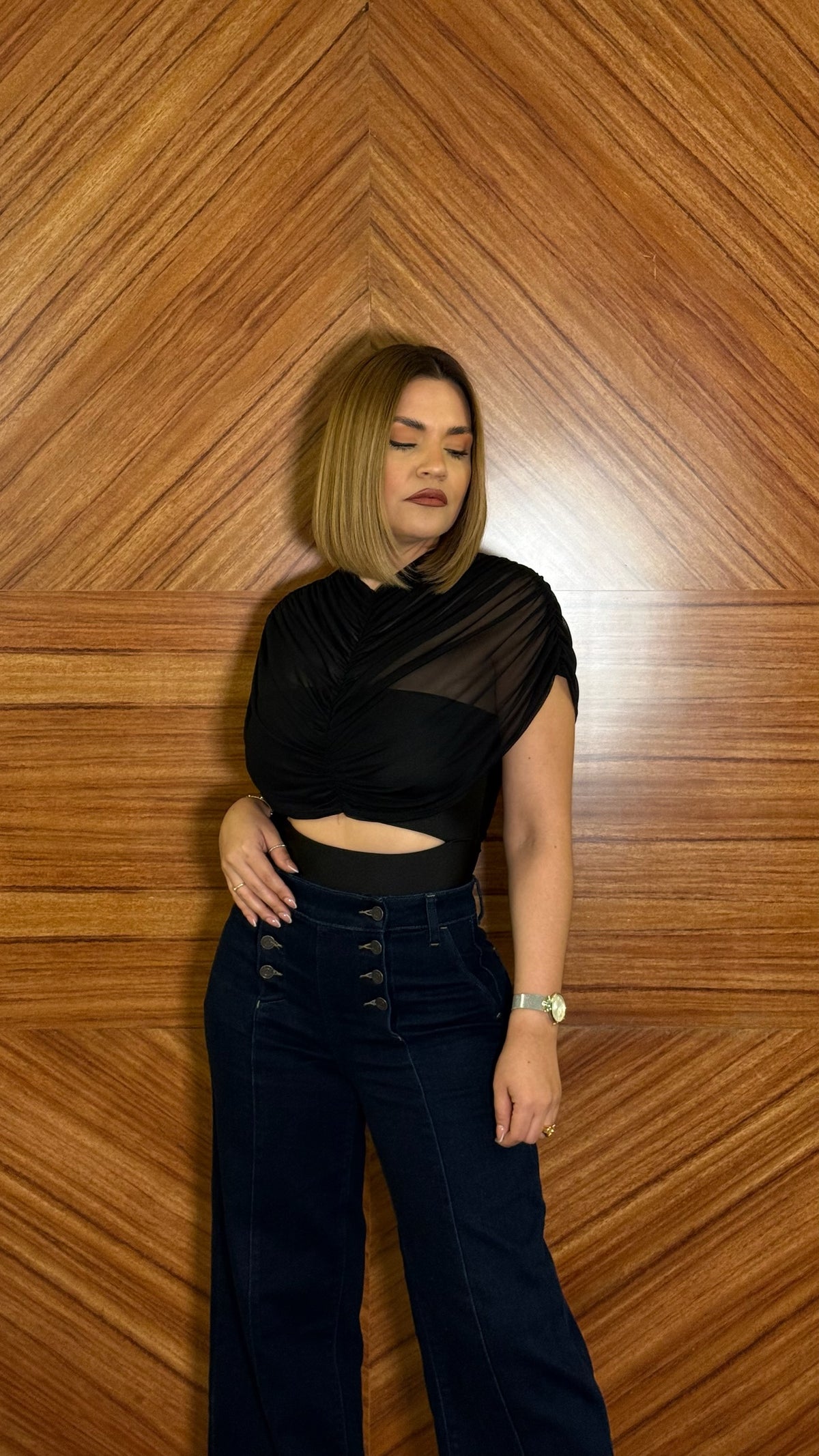 Blusa tela mesh