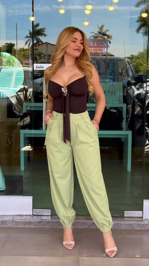 Blusa tirante detalle dorado