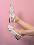 Zapatos tejido blanco