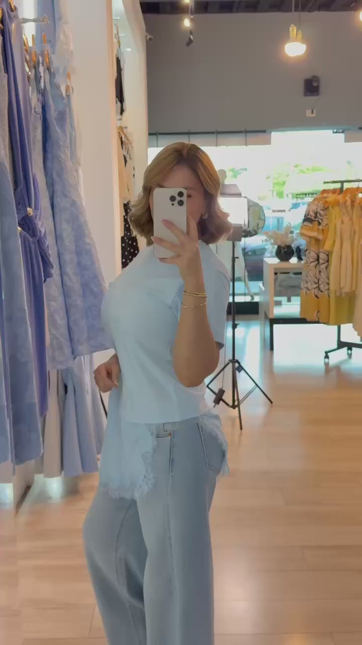 Blusa con encaje